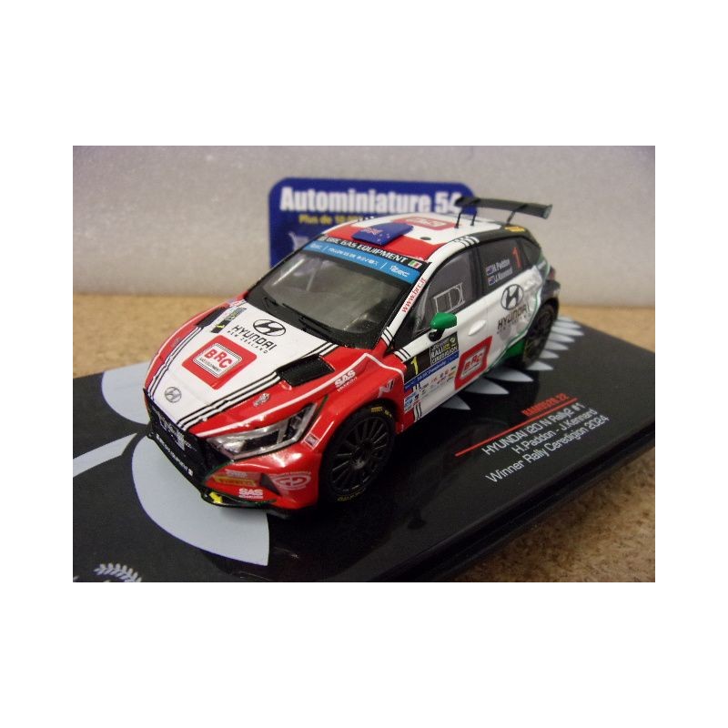 2024 Hyundai i20 N Rally2 n°1 Paddon - Kennard 1st Winner Ceredignion ERC Champion RAM952 Ixo Models