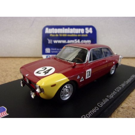 1968 Alfa Roméo Giulia Sprint GTA n°24 Cella Zeccoli - Biscaldi 24h Daytona US376 Spark model