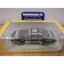 1986 BMW 635CSi n°18 Boutsen - Heyer - Calderari 24H Spa SB669 Spark Model