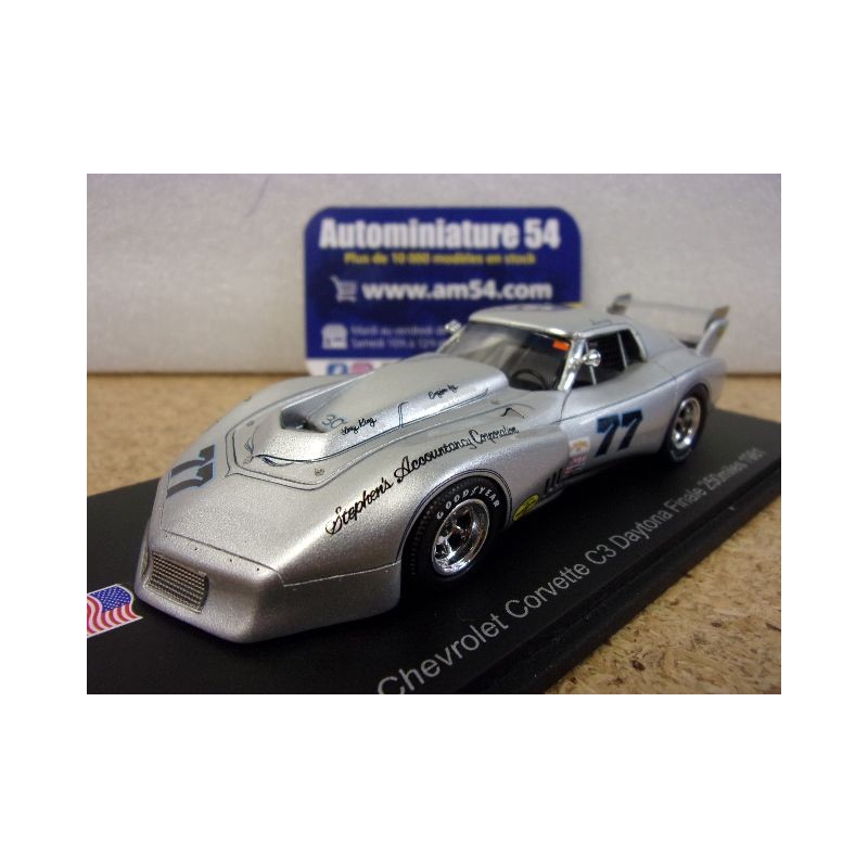 1981 Chevrolet Corvette C3 n°77 Larry Stephens 250 Miles Daytona US188 Spark Model