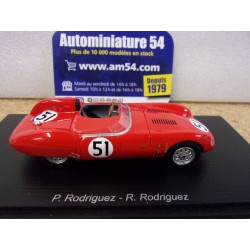 1959 Osca Sport 750 n°51 Pedro - Ricardo - Rodriguez Le Mans S5086 Spark Model