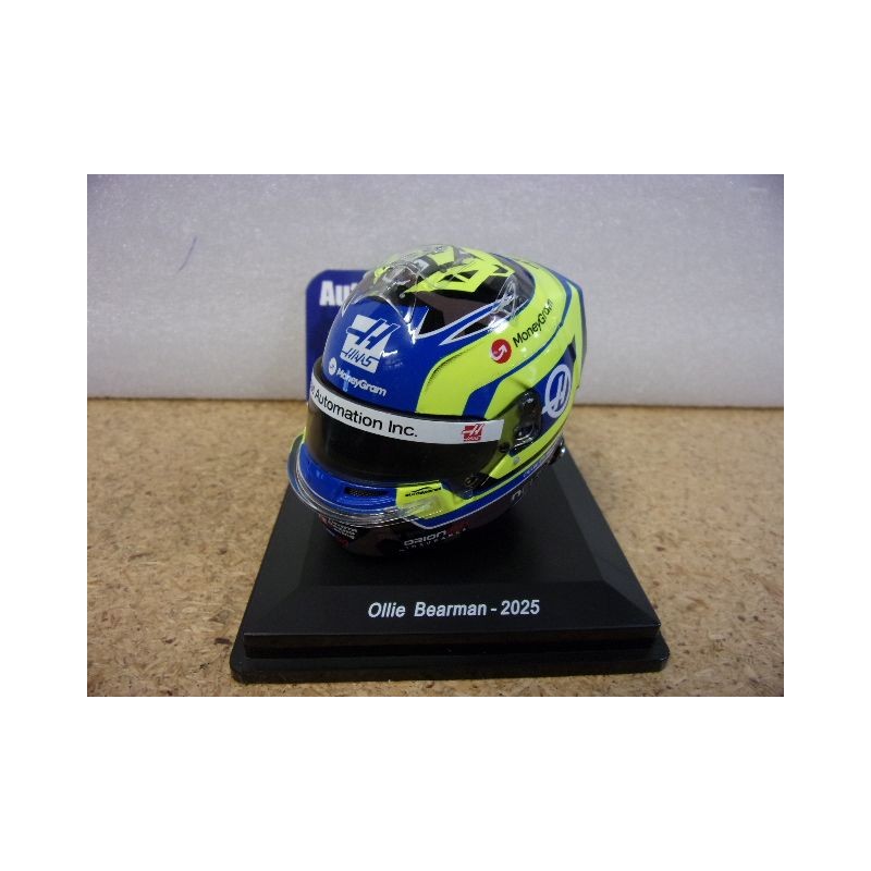 2025 Casque Olie Bearman HAAS F1 Team 1/5 5HF183 Spark Model