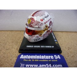 2025 Casque Charles Leclerc Ferrari Chine 1/5 LSHEL011 Spark Model