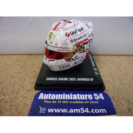 2025 Casque Charles Leclerc Ferrari Japon 1/5 LSHEL012 Spark Model