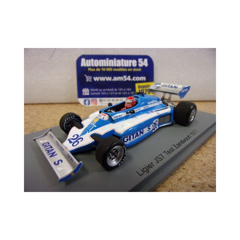 1977 Ligier JS7 n°26 Niki Lauda Test Zanvoort S3384 Spark Model
