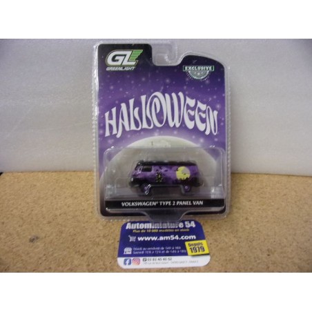 1964 Volkswagen Combi Type 1 Tolé Panel Van "Halloween" 30481 Greenlight 1.64ième