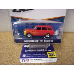 Volkswagen Type 3 Red 1963 "V-Dub Club" 36120-B Greenlight 1.64ième