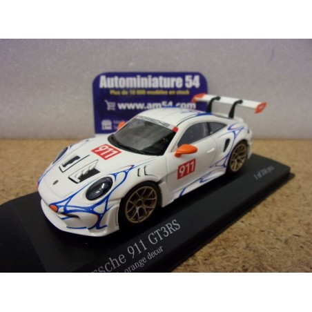 Porsche 911 - 992 GT3RS White + Orange Decor 410062115 Minichamps