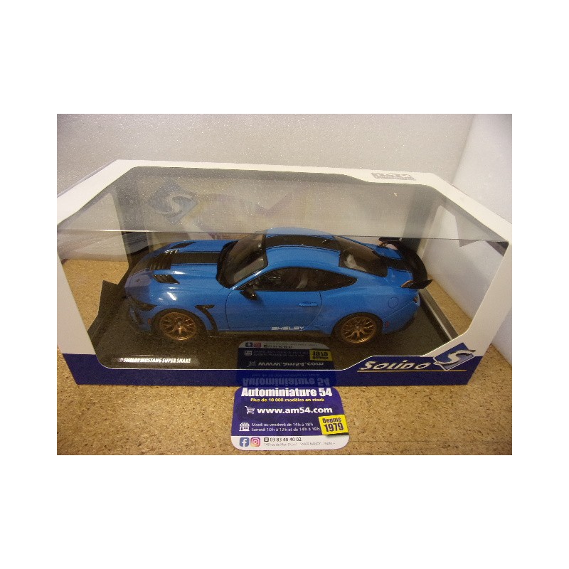 Ford Mustang Shelby Super Snake Blue 2024 S1813802 Solido