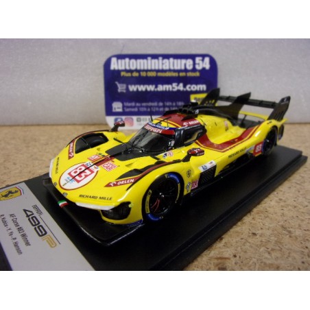 2025 Ferrari 499P AF Corse n°83 Kubica - Ye - Hanson 1st Winner Le Mans LSLM190 Look Smart