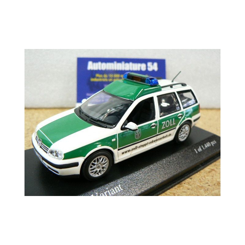 Volkswagen Golf 4 Variant Deutscher Zoll - Douanes 430056090 Minichamps
