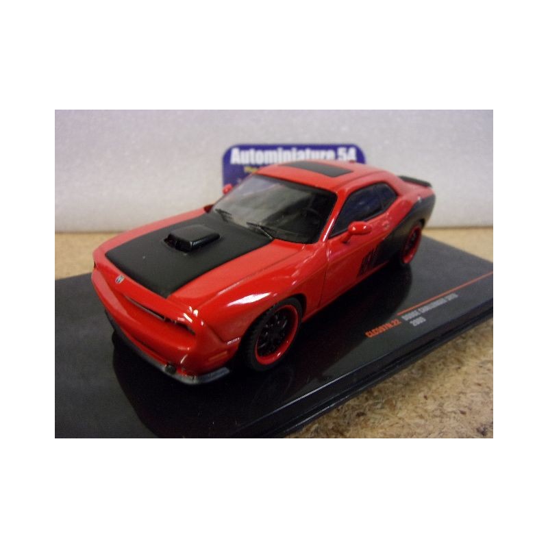 Dodge Challenger SRT8 Red - Black 2009 CLC597 Ixo Models