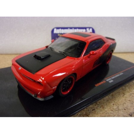 Dodge Challenger SRT8 Red - Black 2009 CLC597 Ixo Models