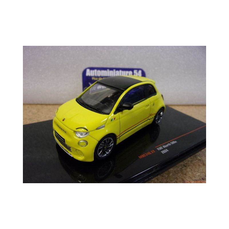 Fiat Abarth 500e yellow 2024 MOC346 Ixo Models