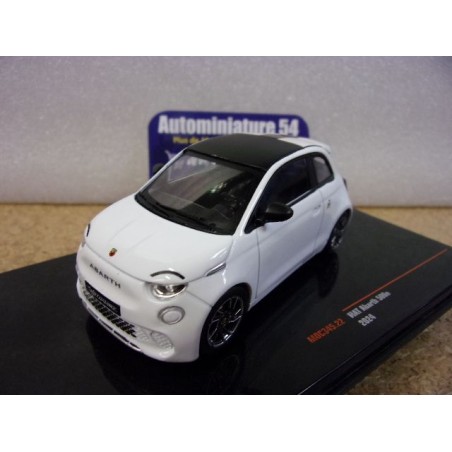 Fiat Abarth 500e white 2024 MOC345 Ixo Models
