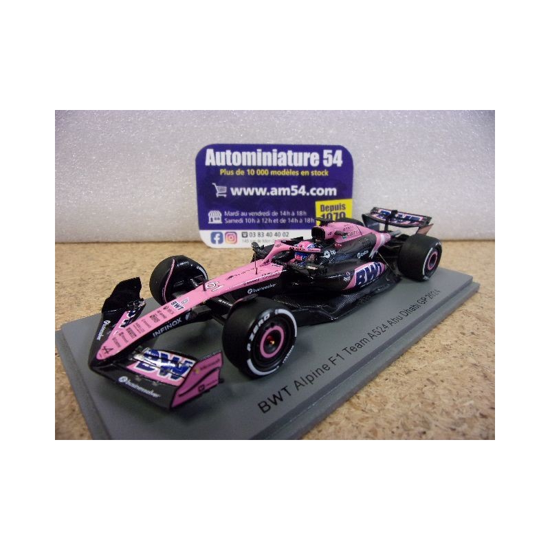2024 Alpine BWT F1 Team A524 n°61 Jack Doohan Abu Dhabi GP S9566 Spark Model