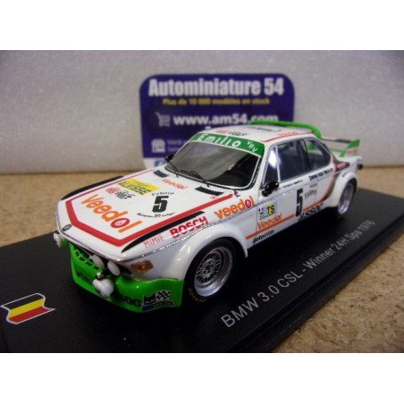 1976 BMW 3.0 CSL n°5 Chavan - Detrin - Demuth 1st Winner 24h SPA 43SPA1976 Spark Model