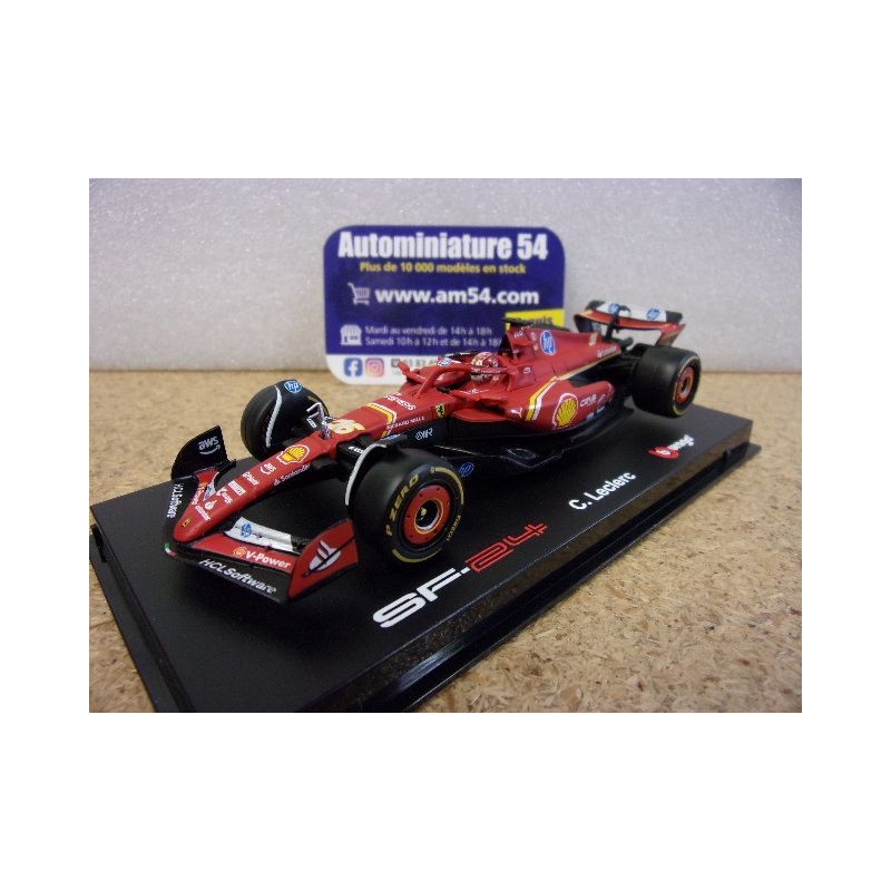 2024 Ferrari F1 SF-24 n°16 Charles Leclerc Monaco GP 18-36843-LMo Bburago Racing