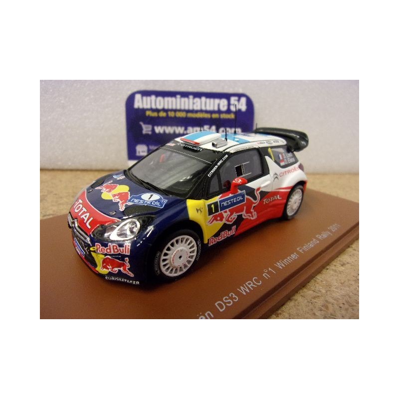 2011 Citroen DS3 WRC n°1 Loeb - Elena 1st Winner Finland S3321 Spark Model