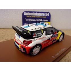 2011 Citroen DS3 WRC n°1 Loeb - Elena 1st Winner Finland S3321 Spark Model