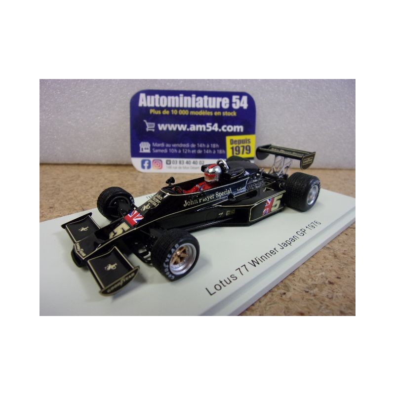1976 Lotus 77 n°5 Mario Andretti 1st Winner Japan GP S7133 Spark Model