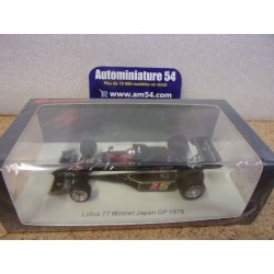 1976 Lotus 77 n°5 Mario Andretti 1st Winner Japan GP S7133 Spark Model