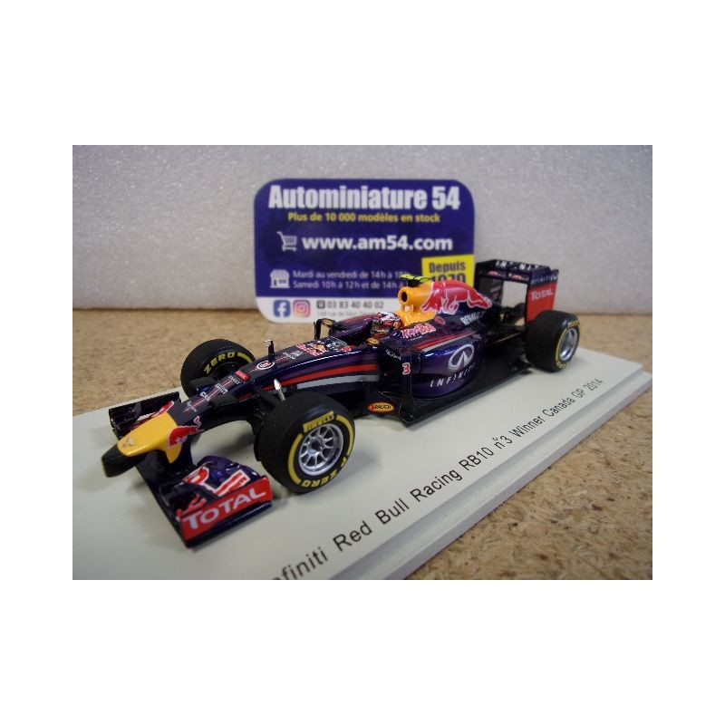 2014 Red Bull RB10 Renault Daniel Ricciardo n°3 1st Canada S3031 Spark Model