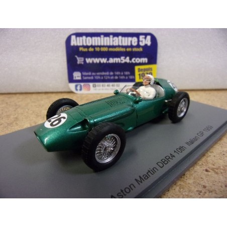1959 Aston Martin DBR4 n°26 Carroll Shelby 10th Italian GP S8138 Spark Model