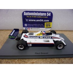 1982 March 821 n°18 Raul Boesel GP S7175 Spark Model