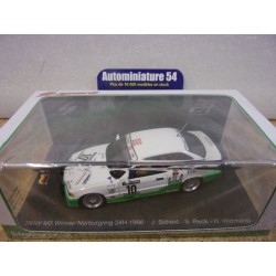 1996 BMW M3 E36 n°10 Scheid - Reck - Widmann + Figurines 1st Winner Nurburgring 43NUR1996 Spark Model