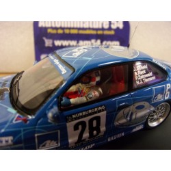 1997 BMW M3 E36 n°28 Scheid - Reck - Tiemann - Zakowski + Figurines 1st Winner Nurburgring 43NUR1997 Spark Model