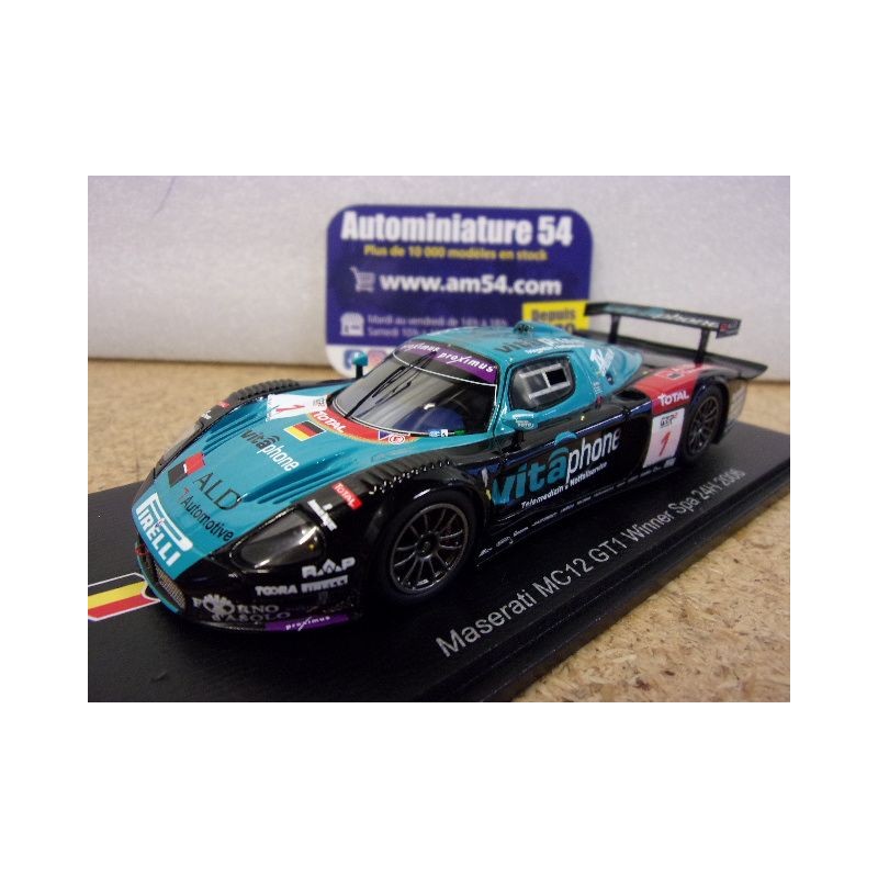 2006 Maserati MC12 GT1 n°1 Bertolini - Van de Poele - Bartels 1st winner Spa 24H 43SPA2006 Spark Model