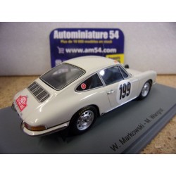 1968 Porsche 912 n°199 Markowski - Wangrat Monte Carlo S6610 Spark Model