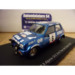 1979 Renault 5 Alpine n°6 Ragnotti - Andrié 2nd Tour de Corse S6032 Spark Model