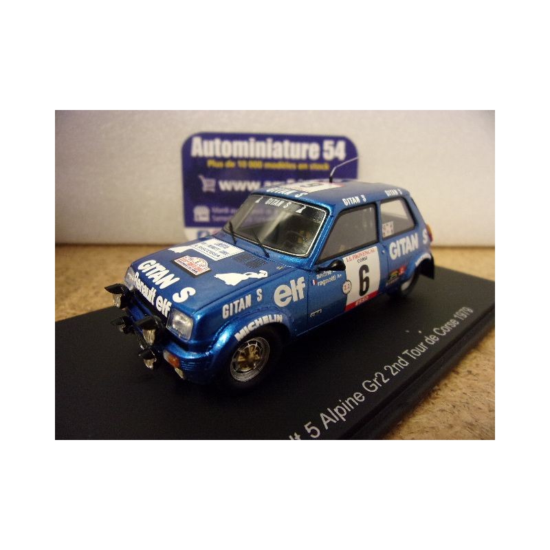 1979 Renault 5 Alpine n°6 Ragnotti - Andrié 2nd Tour de Corse S6032 Spark Model