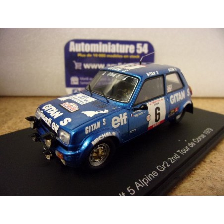 1979 Renault 5 Alpine n°6 Ragnotti - Andrié 2nd Tour de Corse S6032 Spark Model