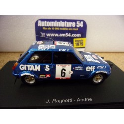 1979 Renault 5 Alpine n°6 Ragnotti - Andrié 2nd Tour de Corse S6032 Spark Model