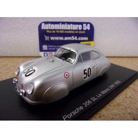 1952 Porsche 356 SL n°50 Veuillet - Mouche Le Mans S9701 Spark Model