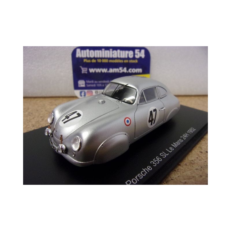 1952 Porsche 356 SL n°47 Picard - Martin Le Mans S9702 Spark Model