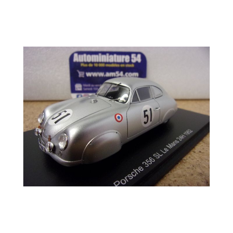 1952 Porsche 356 SL n°51 Von Hanstein - Muller Le Mans S9703 Spark Model