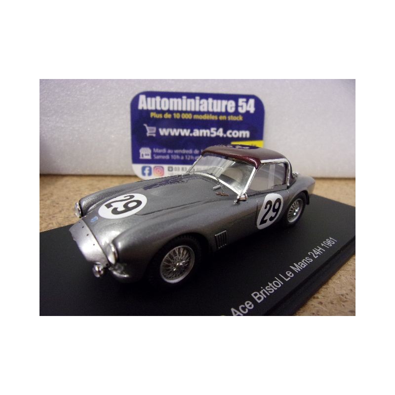 1961 AC ACE Bristol n°29 Wicky - Berney Le Mans S9497 Spark Models