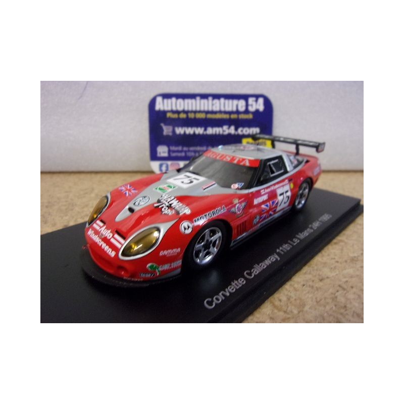 1995 Corvette Callaway n°75 o'Brien - Agusta - Donovan 11th Le Mans S4381 Spark Model
