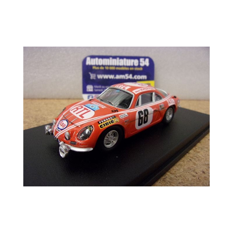 1972 Alpine A110 n°68 Saby - Coppier 1st Winner Herault Rally ref RR.FR99 Trofeu