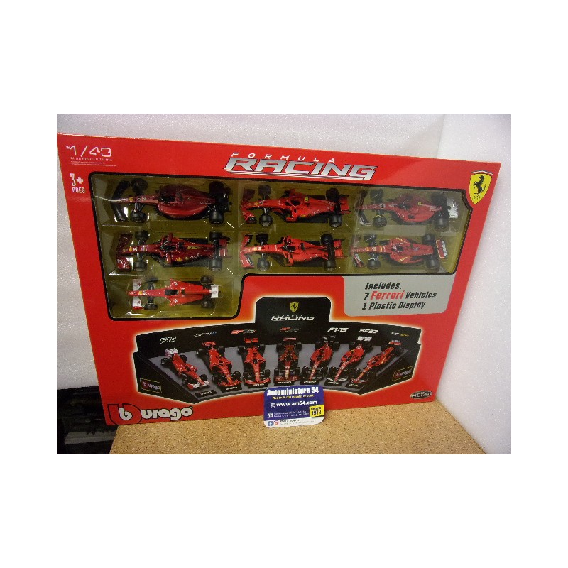 Ferrari F1 set ( 7 models ) + Display  18-36864 Bburago Racing