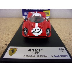 1967 Ferrari 412P n°22 Guichet - Muller Le Mans LSLM157 Look Smart