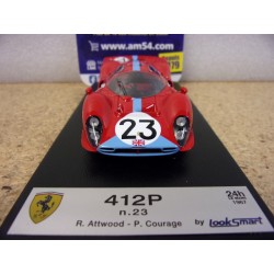 1967 Ferrari 412P n°23 Attwood - Courage Le Mans LSLM158 Look Smart