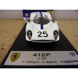 1967 Ferrari 412P n°25 Rodriguez - Baghetti Le Mans LSLM160 Look Smart