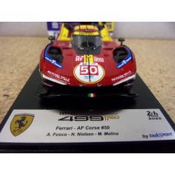 2025 Ferrari 499P AF Corse n°50 Fuoco - Nielsen - Molina Le Mans LSLM192 Look Smart