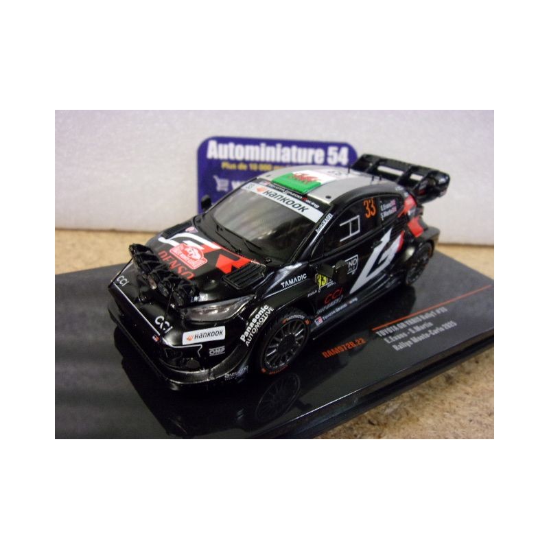 2025 Toyota GR Yaris Rally1 n°33 Evans - Martin Monte Carlo RAM972B Ixo Model