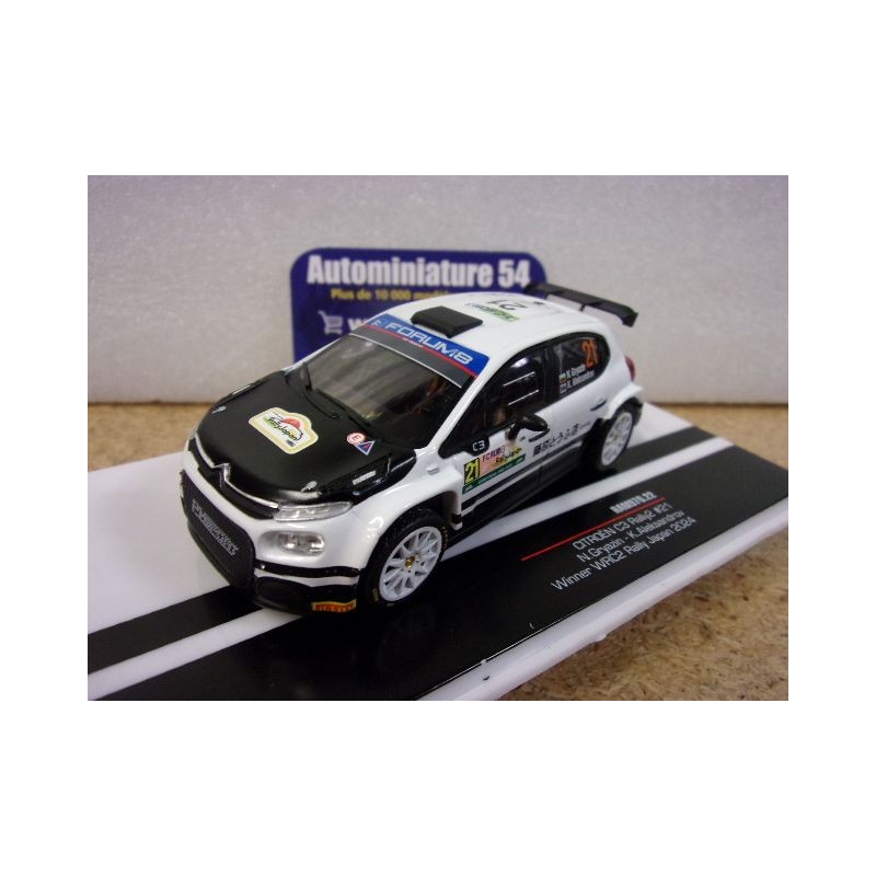 2024 Citroen C3 Rally2 "Initial D Livery " n°21 Gryazin - Aleksandrov  1st Winner Japan RAM970 Ixo Model
